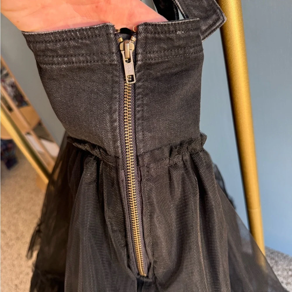 Pilcro Black Tulle Layered Dress - Picture 6 of 10